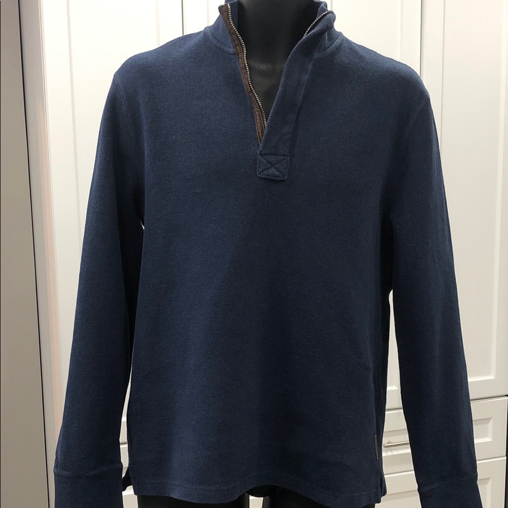 Roots ¼ Zip Sweatshirt – Denim Blue – Medium / Fits Like Men’s Small - Picture 14 of 14